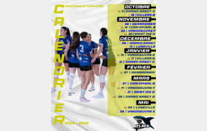 Calendriers pour la saison 2025/2026 !!